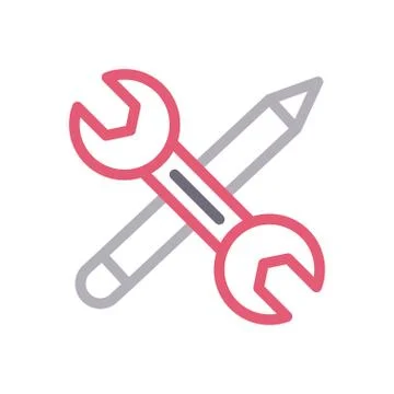 Repair thin line colour icon Stock Illustration