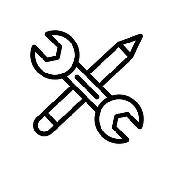Repair thin line icon Stock Illustration