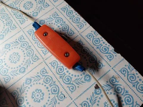 Repair of the toggle switch for the front door Stock Photos