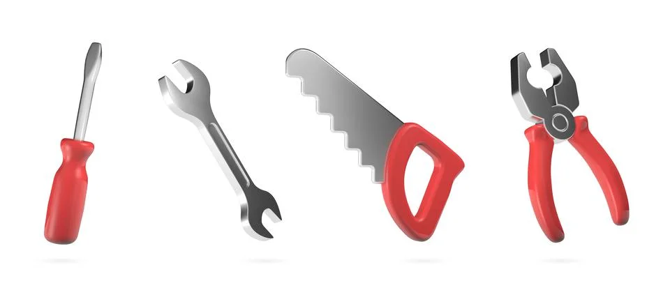Repair tools 3d Stock Illustration