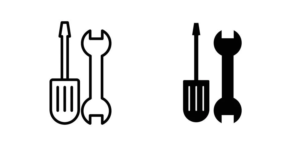 Repair tools icon set. Vector EPS 10 Stock Illustration