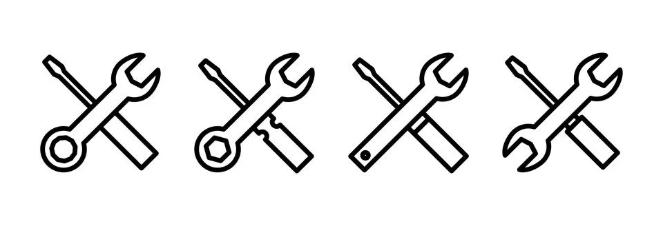 Repair tools icon vector illustration. tool sign and symbol. setting icon. .. Stock Illustration