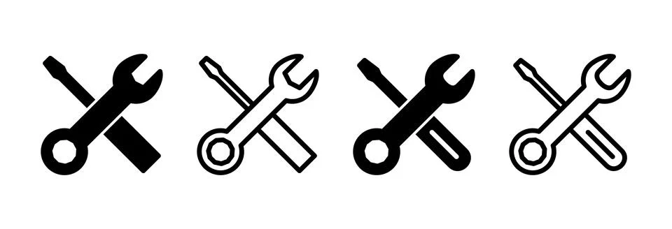 Repair tools icon vector illustration. tool sign and symbol. setting icon. .. Stock Illustration