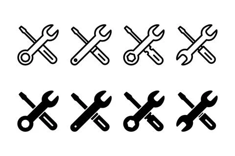 Repair tools icon vector illustration. tool sign and symbol. setting icon. .. Stock Illustration