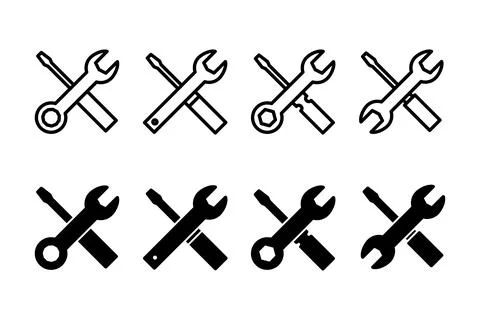 Repair tools icon vector illustration. tool sign and symbol. setting icon. .. Stock Illustration
