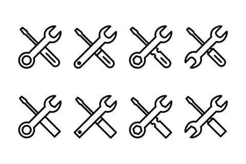 Repair tools icon vector illustration. tool sign and symbol. setting icon. .. Stock Illustration