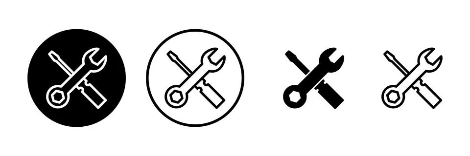 Repair tools icon vector illustration. tool sign and symbol. setting icon. .. Stock Illustration