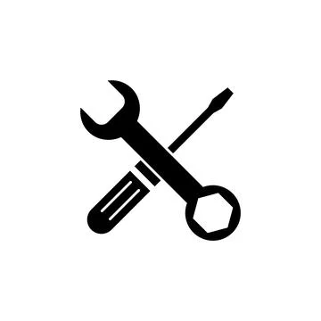 Repair tools icon vector. tool icon vector. setting icon vector. Wrench and.. Stock Illustration