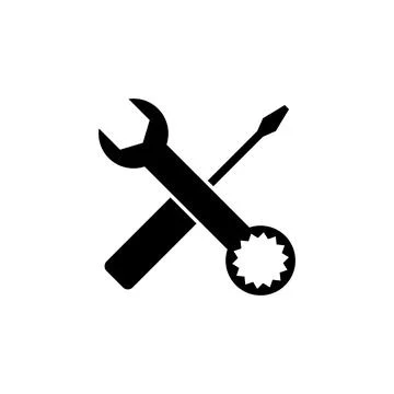 Repair tools icon vector. tool icon vector. setting icon vector. Wrench and.. Stock Illustration