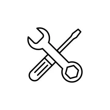 Repair tools icon vector. tool icon vector. setting icon vector. Wrench and.. Stock Illustration