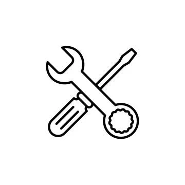 Repair tools icon vector. tool icon vector. setting icon vector. Wrench and.. Stock Illustration