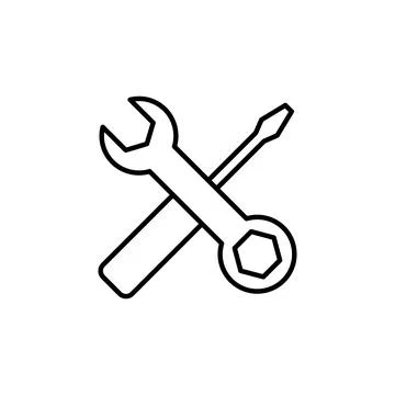 Repair tools icon vector. tool icon vector. setting icon vector. Wrench and.. Stock Illustration