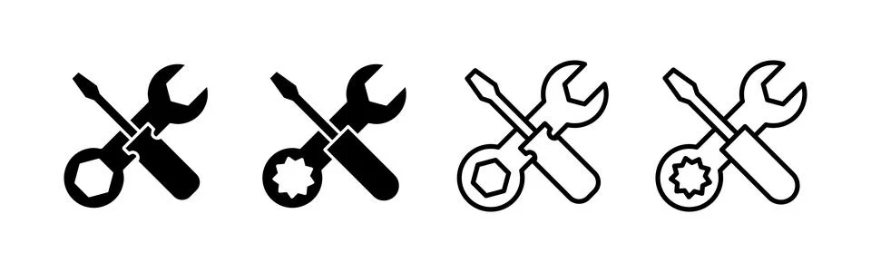 Repair tools icon vector. tool sign and symbol. vectorting icon. Wrench and.. Stock Illustration