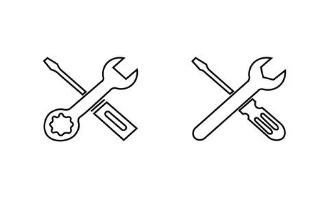 Repair tools icon vector for web and mobile app. Stock Illustration