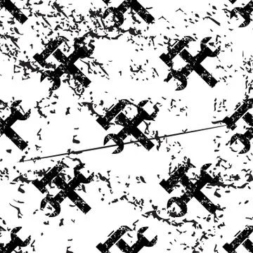 Repair tools pattern grunge, monochrome 스톡 일러스트