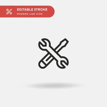 Repair Tools Simple vector icon. Illustration symbol design template for web  Stock Illustration