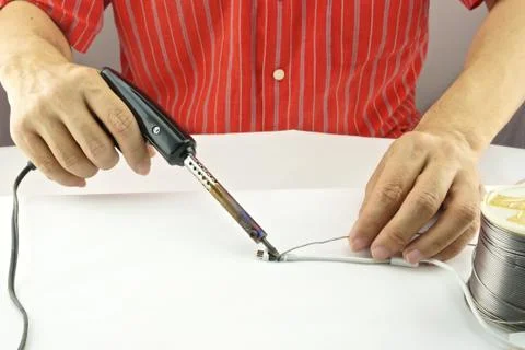 Repair usb cable Stock Photos