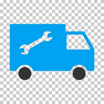 Repair Van Vector Eps Icon 库存插图