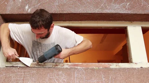 Repair Window Stock Footage 29250130