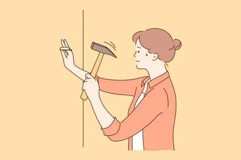 Repair, work, activity, strength concept Stock Illustration