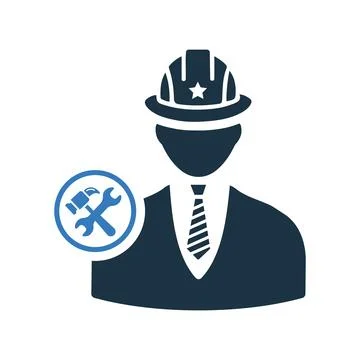 Repair, worker icon. Simple editable vector illustration. Stock Illustration