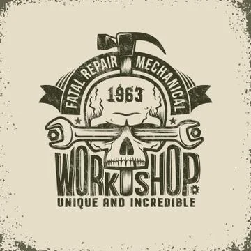 Repair Workshop Logo Stock Illustration