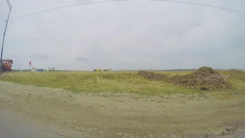 Repaired road section 스톡 동영상 82763279