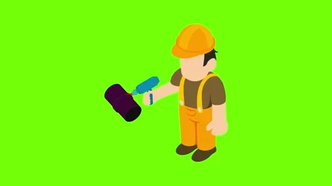 Repairer icon animation Stock Footage 152574410