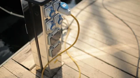 Repairer puts the toolbox to the ground Stock Footage