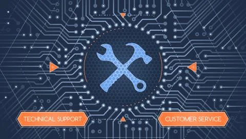 Repairing Computer Crash Illustrazione stock