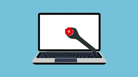 Repairing computer hardware or software concept 4K animation. Fixing errors a Stock Footage 193317262