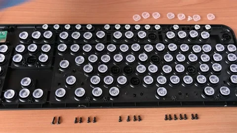 Repairing computer keyboard Stock Footage 182070616