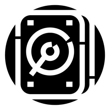 Repairing data storage on computer hard drive Stock Illustration