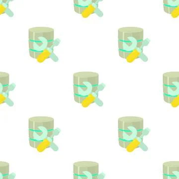 Repairing database pattern seamless vector イラスト素材