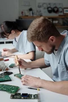 Repairing detail of computer processor 写真素材