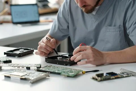 Repairing detail of computer processor 写真素材
