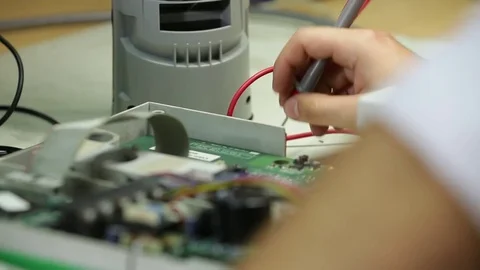 Repairing electronic device Stock Footage 77048318