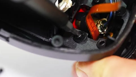 Repairing electronics step by step in workshop Stock Footage 333247032