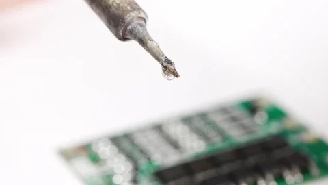 Repairing electronics at a workshop Stock Footage 333246315