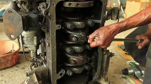 Repairing the engine. Stock Footage 26104640
