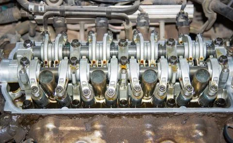 Repairing engine Stock Photos