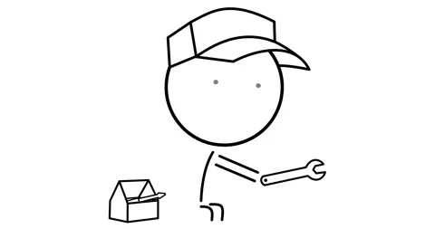 Repairman with tools Stock Footage 296512328