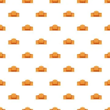 Repeat architecture building facade pattern seamless background Illustrazione stock