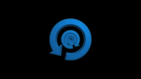 Repeat arrow symbol 스톡 동영상 73244087