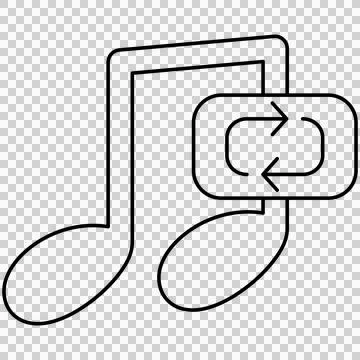 Repeat audio Stock Illustration