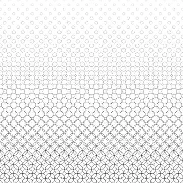 Repeat black and white abstract circle pattern 스톡 일러스트