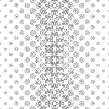 Repeat black and white circle pattern design イラスト素材