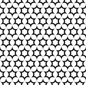 Repeat black and white star pattern 스톡 일러스트