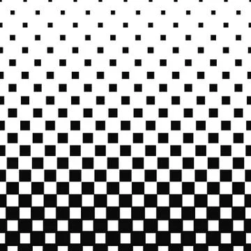 Repeat black and white vector square pattern Stock Illustration