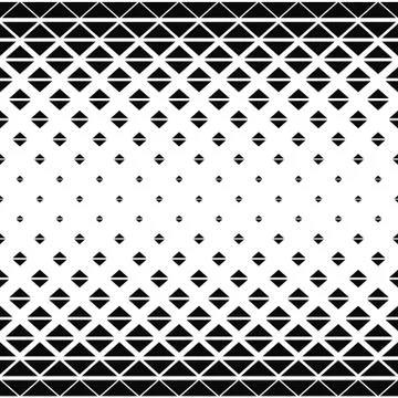 Repeat black white vector triangle pattern 스톡 일러스트